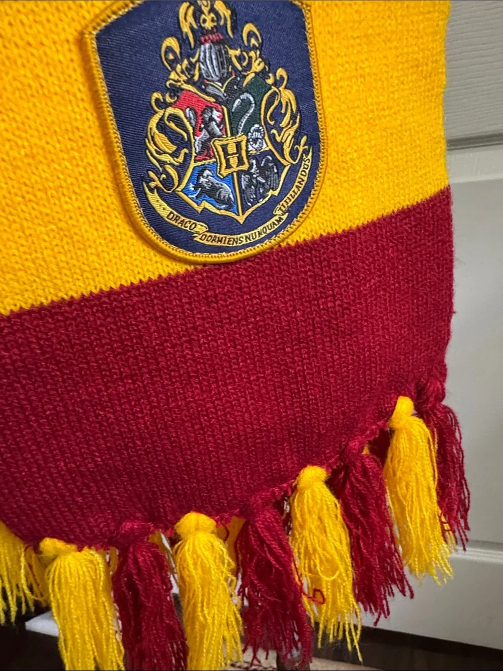 Gryffindor Stripe Knit Scarf in Red and Yellow